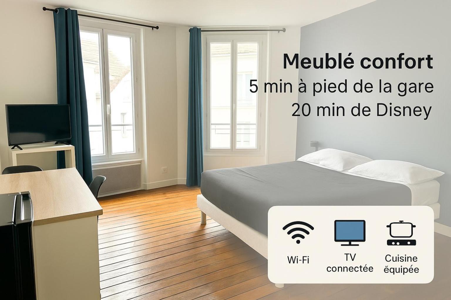 Appartement Maciet 2- Centre Ville Meaux-Gare-Disney المظهر الخارجي الصورة
